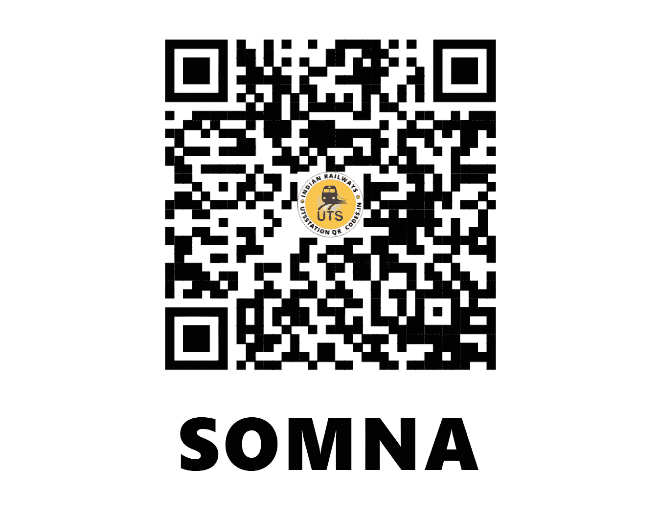 UTS QR Code for SOMNA - SOM - NC (UTTAR PRADESH)